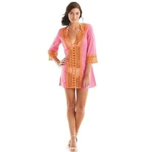 Mud pie Nora crochet beach to bar swimsuit coverup